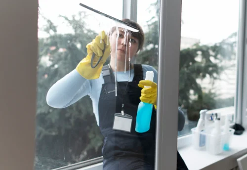 Nettoyage de vitres intérieures et extérieures à la Chapelle-au-Riboul